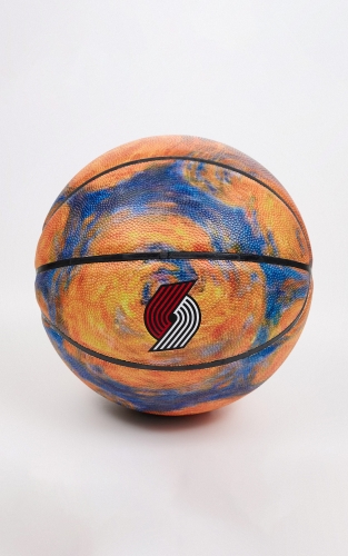 【NBA联名】杰克琼斯春季新款开拓者球队篮球南瓜色标准7号篮球 商品图1