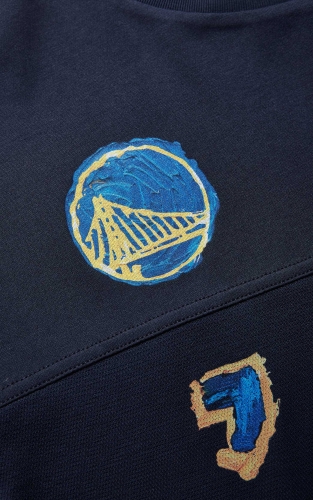 【NBA联名】杰克琼斯夏季男装T恤宽松罗纹圆领短袖精致数字图案潮流 商品图4