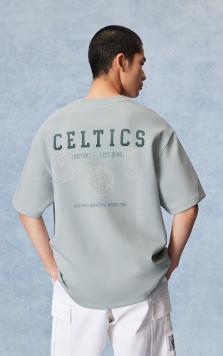 【NBA联名凯尔特人队】杰克琼斯男装短袖T恤上衣字母装饰宽松纯棉 商品图3