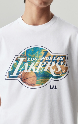 【复古回潮】杰克琼斯NBA联名湖人队男装T恤夏季短袖凉感圆领舒适 商品图4