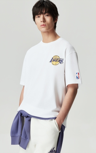 杰克琼斯NBA湖人队联名男装短袖T恤休闲宽松舒适亲肤透气百搭 商品图3