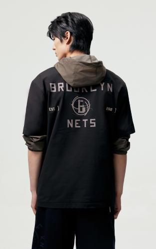 【NBA联名款篮网队】杰克琼斯男装夏季T恤短袖百搭刺绣略宽松 商品图3
