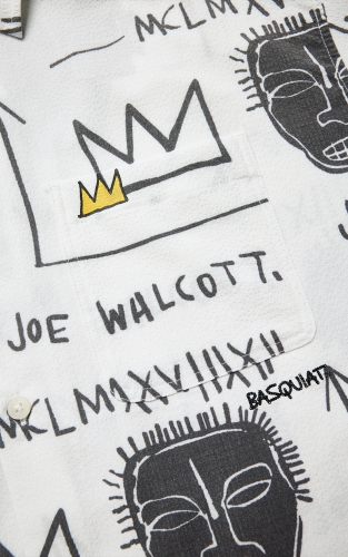 杰克琼斯夏季男装衬衫略宽松版型BASQUIAT艺术家联名系列时尚潮流男装上衣 商品图4