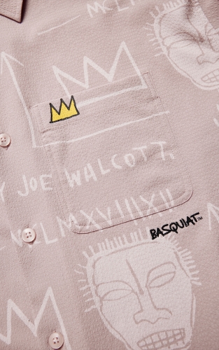 杰克琼斯夏季男装衬衫略宽松版型BASQUIAT艺术家联名系列时尚潮流男装上衣 商品图4
