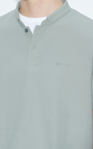 【舒适清爽】杰克琼斯男装夏季polo衫短袖时尚字母胶印开衩 商品图4