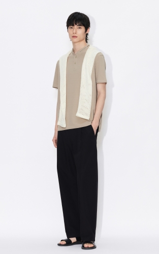 【SORONA】杰克琼斯男装夏季POLO日常通勤风字母亨利领 商品图2