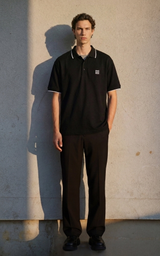 【凉感】杰克琼斯夏季男装POLO领口三粒扣时尚撞色精致刺绣百搭潮 商品图2