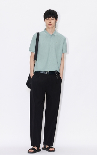 【凉感】杰克琼斯夏季男装POLO领口三粒扣时尚撞色精致刺绣百搭潮 商品图2