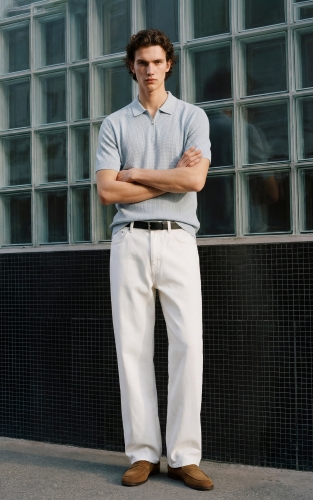 杰克琼斯夏季男装POLO短袖领口防夹拉链纯色肌理感时尚百搭潮流 商品图2