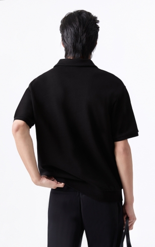 杰克琼斯男装夏季新款POLO衫宽松翻领简约百搭休闲精致刺绣短袖 商品图3