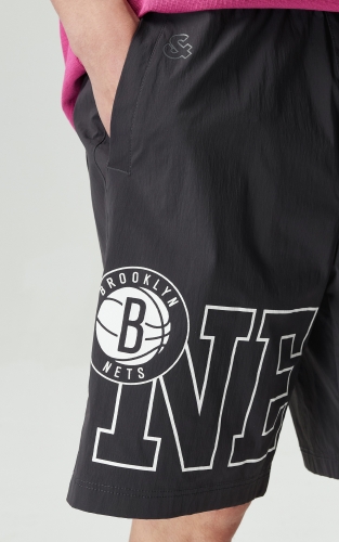 杰克琼斯NBA篮网队联名男装短裤休闲百搭时尚潮流百搭短裤子 商品图4