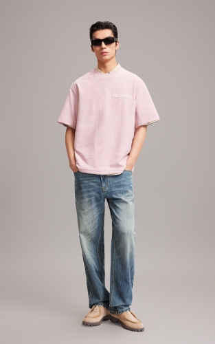 【纯棉牛仔裤】杰克琼斯男装夏季新款时尚猫须水洗百搭长裤子阔腿裤 商品图2