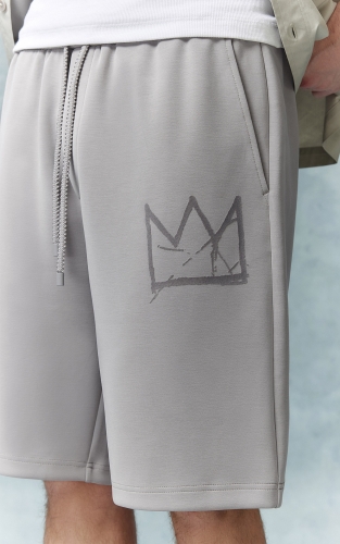 杰克琼斯夏季男装短裤略宽松版型BASQUIAT艺术家联名系列时尚潮流短裤 商品图4