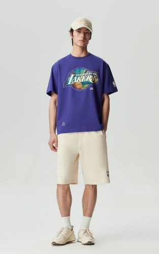 【NBA联名湖人队】杰克琼斯男装短裤夏季裤子精致印花时尚百搭潮 商品图2
