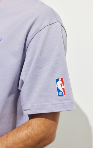 【NBA湖人队】杰克琼斯夏季男装T恤短袖宽松刺绣胶印圆领上衣 商品图4