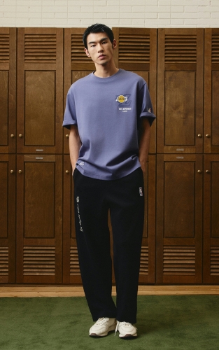 【NBA联名湖人队】杰克琼斯秋季男装T恤宽松圆领时尚百搭舒适潮流 商品图2