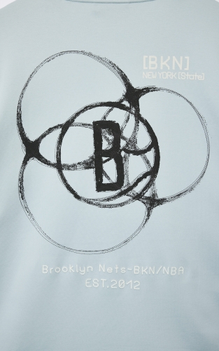 【NBA篮网队】杰克琼斯男装夏季T恤短袖上衣宽松印花纯棉圆领 商品图4
