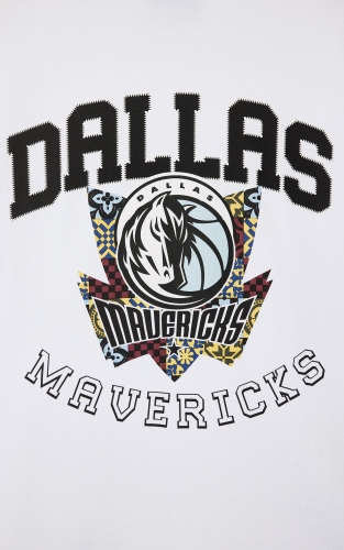 【NBA独行侠队】杰克琼斯男装T恤短袖刺绣时尚印花圆领上衣 商品图4