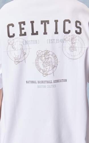 【NBA联名凯尔特人队】杰克琼斯男装短袖T恤上衣字母装饰宽松纯棉 商品图4