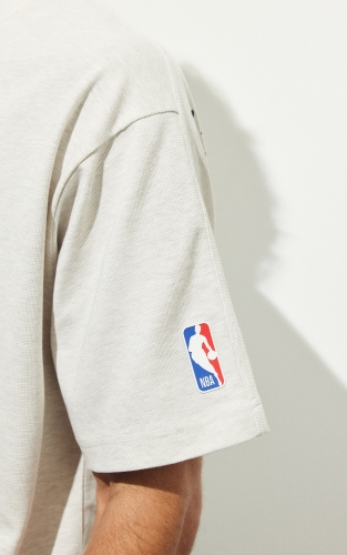 【凉感】杰克琼斯NBA联名篮网队男装T恤短袖肌理感胶印宽松 商品图4