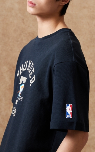 【凉感】杰克琼斯NBA联名雷霆队男装T恤短袖字母宽松圆领舒适潮流 商品图4