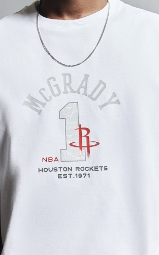 [NBA HWC复古球标系列]杰克琼斯秋季男装T恤宽松圆领短袖潮上衣 商品图4