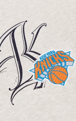 杰克琼斯NBA联名尼克斯队男装秋季T恤短袖宽松刺绣纯棉圆领潮上衣 商品图4
