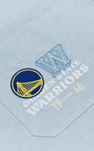 【NBA联名勇士队】杰克琼斯男装衬衫外套上衣舒适百搭宽松纯棉 商品图4