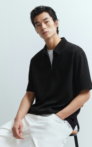 杰克琼斯秋季男装polo衫短袖宽松休闲假两件时尚潮流通勤百搭 商品图1