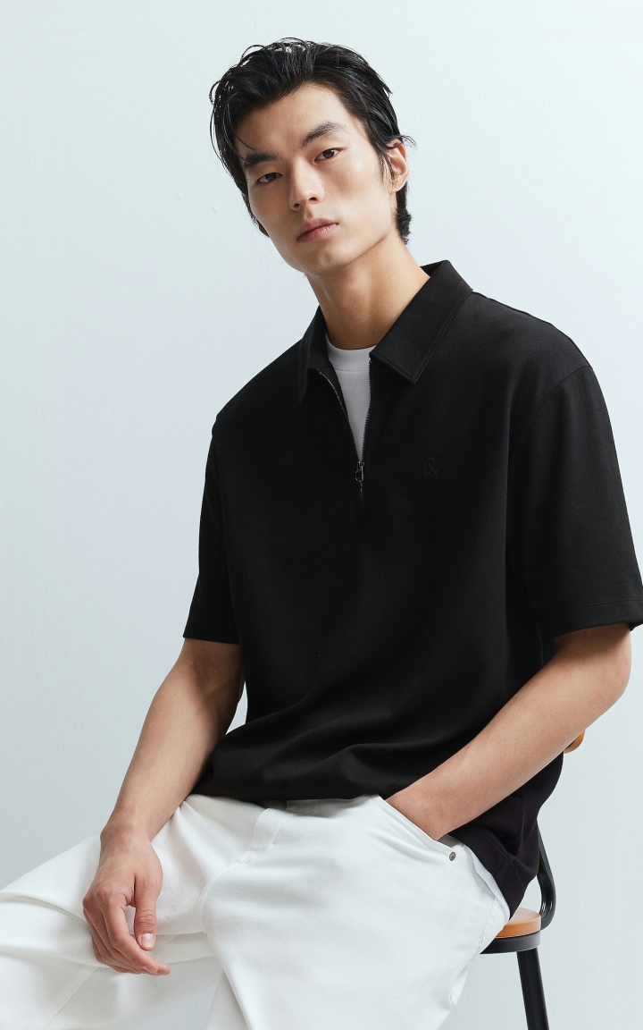 杰克琼斯秋季男装polo衫短袖宽松休闲假两件时尚潮流通勤百搭 商品大图