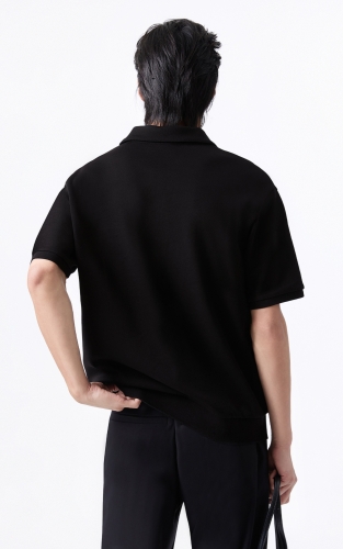 杰克琼斯男装夏季新款POLO衫宽松翻领简约百搭休闲精致刺绣短袖 商品图3