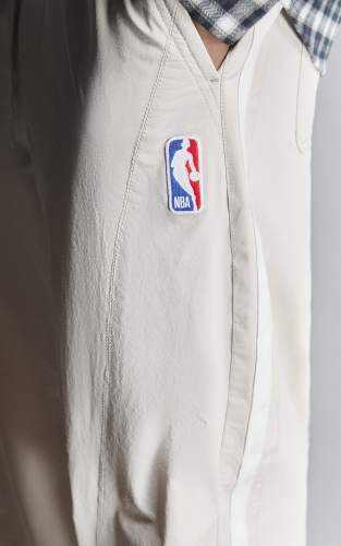 【凉感】杰克琼斯NBA联名勇士队男装休闲裤宽松弯刀长裤速干裤子 商品图4
