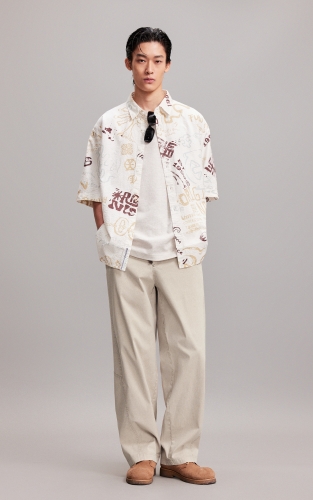 杰克琼斯男装休闲裤长裤子时尚休闲百搭纯色舒适日常通勤简约廓形 商品图2