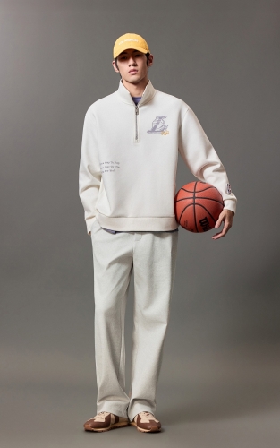 【NBA联名】杰克琼斯秋季男装卫裤宽松舒适长裤时尚百搭潮流裤子 商品图2