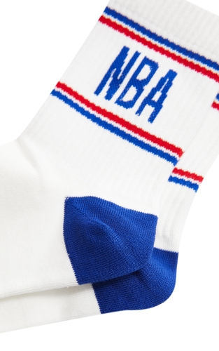 【NBA联名】杰克琼斯春季运动透气舒适简约时尚字母袜子中筒袜男袜 商品图4