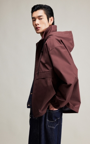 杰克琼斯男装秋季连帽夹克大众休闲百搭潮流舒适通勤宽松落肩外套 商品图4