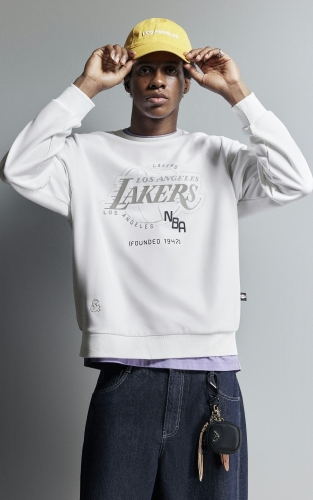 【NBA联名湖人队】杰克琼斯秋季男装卫衣宽松圆领长袖亲肤潮上衣 商品图1