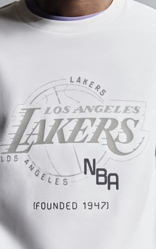 【NBA联名湖人队】杰克琼斯秋季男装卫衣宽松圆领长袖亲肤潮上衣 商品图4