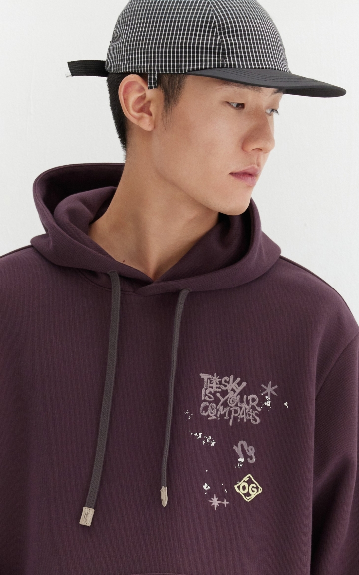 【星座系列】杰克琼斯秋冬男装卫衣新款部落印花肌理连帽美式休闲 商品大图