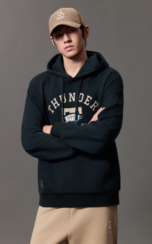 【NBA雷霆队】杰克琼斯秋季男装卫衣新款印花连帽美式复古休闲潮 商品图1