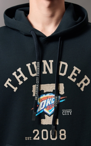 【NBA雷霆队】杰克琼斯秋季男装卫衣新款印花连帽美式复古休闲潮 商品图4