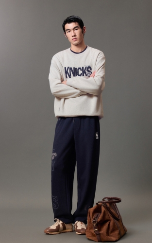 【NBA联名尼克斯队】杰克琼斯秋季男装卫衣宽松圆领长袖潮流上衣 商品图2