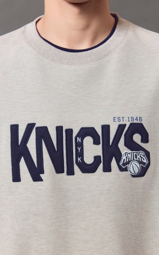 【NBA联名尼克斯队】杰克琼斯秋季男装卫衣宽松圆领长袖潮流上衣 商品图4