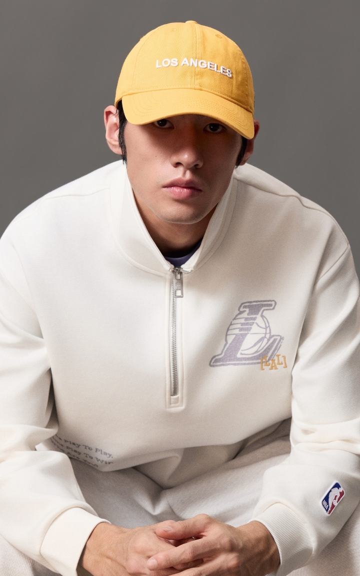 【NBA联名湖人队】杰克琼斯秋季男装卫衣宽松立领长袖开衫潮外套 商品大图