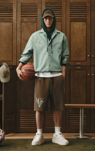 杰克琼斯NBA雄鹿队秋季男装工装夹克翻领时尚潮流百搭通勤外套 商品图2