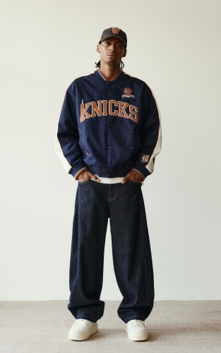 【NBA联名纽约尼克斯队】杰克琼斯秋冬男装新款廓形夹克刺绣外套 商品图2