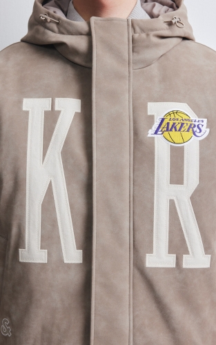 【NBA联名湖人队羽绒服】杰克琼斯秋冬男装新款廓形外套刺绣休闲 商品图4