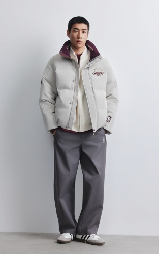 【NBA联名羽绒服】杰克琼斯秋冬男装新款廓形外套刺绣休闲通勤 商品图2