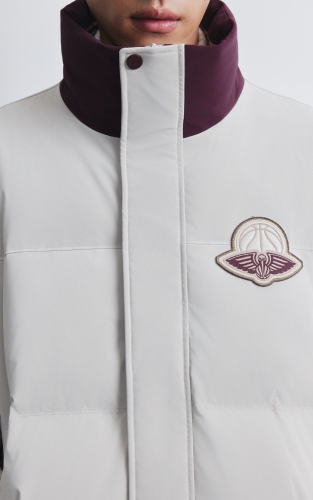 【NBA联名羽绒服】杰克琼斯秋冬男装新款廓形外套刺绣休闲通勤 商品图4