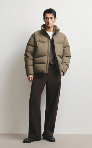 【防泼水羽绒服】杰克琼斯秋冬男装新款廓形外套立领商务休闲通勤 商品图2